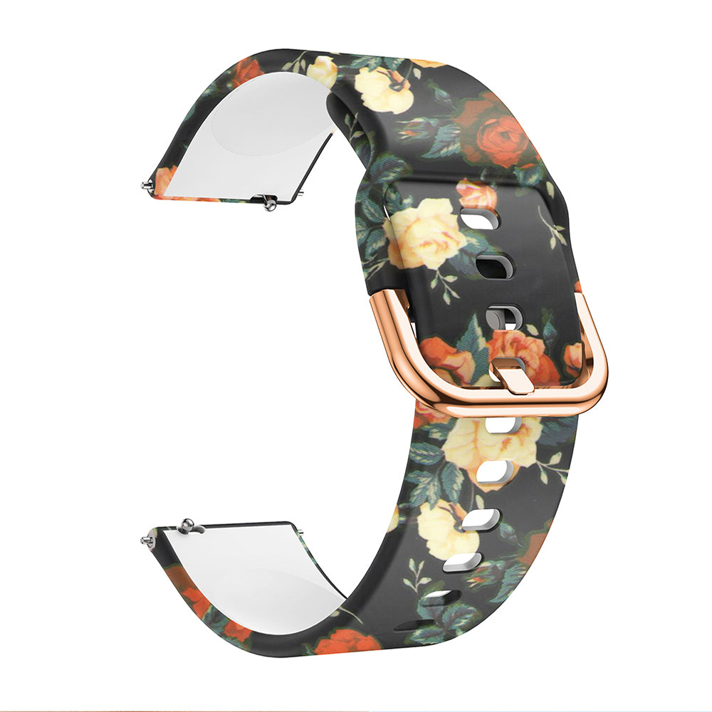 For Samsung Galaxy Watch Active 20mm Colorful Pattern Silicone Watch Band Replacement Watch Strap For Samsung Galaxy Watch Active 20mm Colorful Pattern Silicone Watch Band Replacement Watch Strap